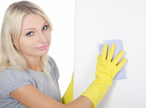 Staff following health and safety measures in daily work
